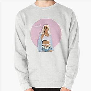 Sawtee Purple Pullover Sweatshirt