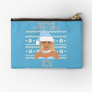 Icy Girl Christmas Holiday Season Zipper Pouch