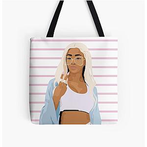SAWEETIE All Over Print Tote Bag