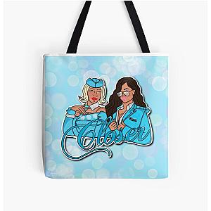 Closer - Saweetie H.E.R. All Over Print Tote Bag