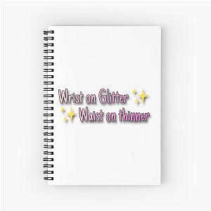 Saweetie Quote Sticker Spiral Notebook