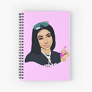 Saweetie portrait Spiral Notebook