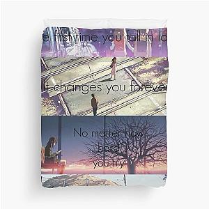 5 Centimeters Per Second I Love You Duvet Cover