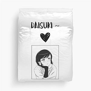 Anime Manga Cute Girl Saying I Love You Duvet Cover