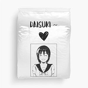 Anime Manga Cute Girl Saying I Love You Duvet Cover