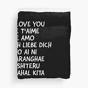 i love you in different languages Duvet Cover