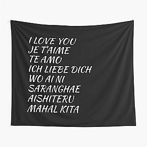 i love you in different languages Tapestry