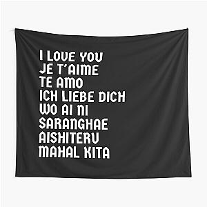 i love you in different languages Tapestry