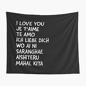 i love you in different languages Tapestry