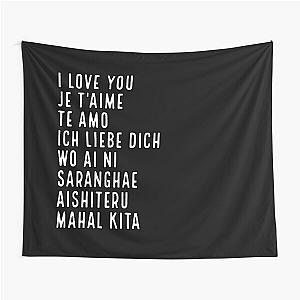 i love you in different languages Tapestry