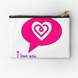 I Love You Zipper Pouch