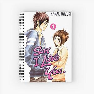 say i love you anime Spiral Notebook