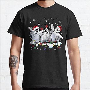 Best Christmas Light Santa Penguins Shirt Penguin Lovers Xmas Vacation T Shirt Classic T-Shirt RB0701