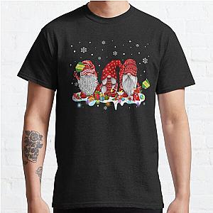 Best Sport Gnomes Pickleball Christmas T Shirts Gnome Santa Themed Design T-Shirt RB0701