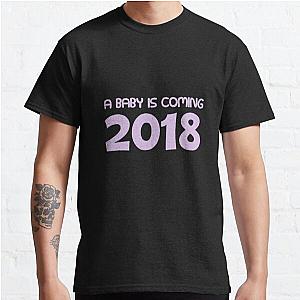 A Baby Is Coming 2018 Purple Classic T-Shirt RB0701