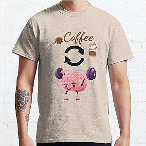 Coffee refreshes my brain, Funny Mom Shirt, Mom Shirts With Sayings, Mom Coffee Shirt, Cute Mom Shirts, Gift For Mom, Cute Mom Gifts  Classic T-Shirt RB0701