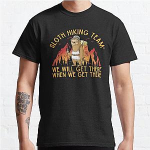 Sloth Hiking Team - We will get there, when we get there, Funny Vintage Classic T-Shirt RB0801