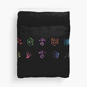 Scarlet Nexus team symbols Duvet Cover
 cleaned title is 
Scarlet Nexus Team Duvet Cover