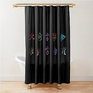 Scarlet Nexus Team Symbols Shower Curtain
