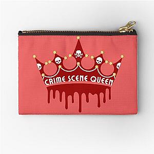 Crime Scene Queen Sticker Zipper Pouch