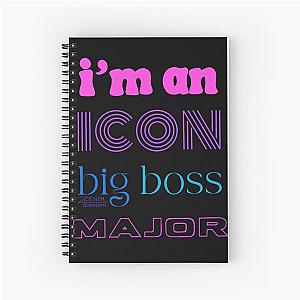 Scene Queen lyric fan art Spiral Notebook