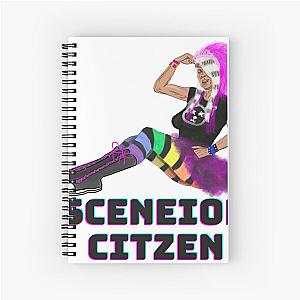 Sceneior Citizen - Scene Queen - 2000s Emo Fashion Spiral Notebook