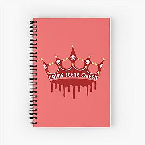 Crime Scene Queen Sticker Spiral Notebook