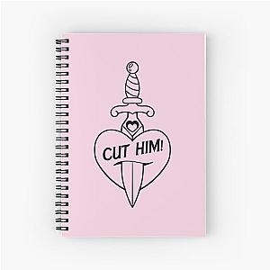 Scene Queen Pink Rover Cut Him Dagger Spiral Notebook