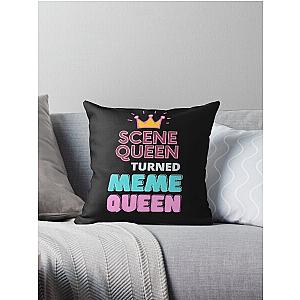 Scene Queen Turned Meme Queen Throw Pillow