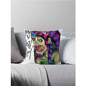 Living Dead Scene Queen Throw Pillow