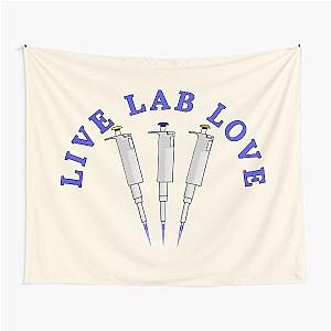 Live Lab Love Pipettes (tan) Tapestry