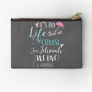 FOR JEHOVAH WE LIVE Zipper Pouch