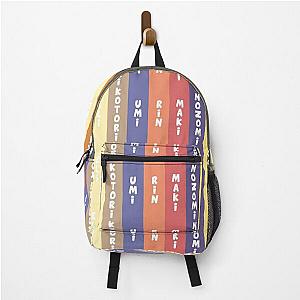 Love Live School Idol Project color names Backpack