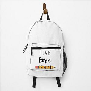 live love teach design Backpack