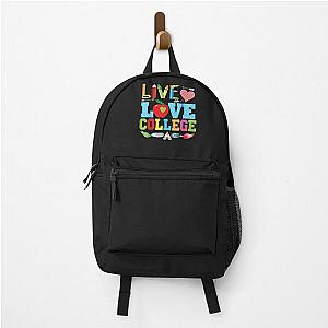 Live Love College Student Teacher Back To School Kid Backpack