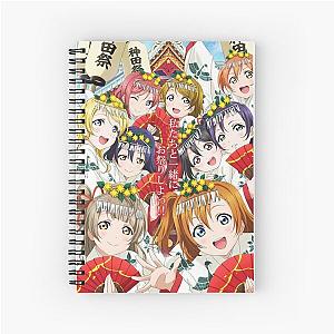 love live school idol μ's! Poster Spiral Notebook