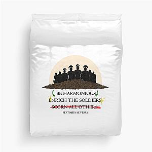 Septimius Severus Roman Emperor Quote Be Harmonious Enrich the Soldiers Scorn All Others Duvet Cover