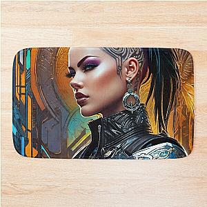 Taysha Scorn Cyber City Character Concept Bath Mat