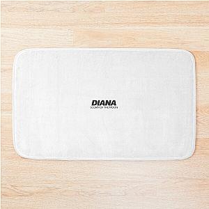 Diana Black Text Bath Mat