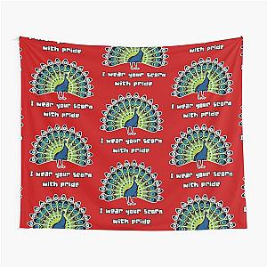 I wear your scorn with pride Tapestry