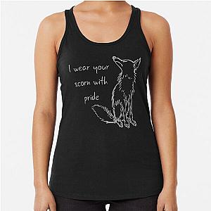 I wear your scorn with Pride Canine Racerback Tank Top