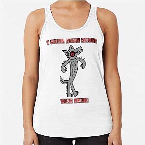 I wear your pride with (wolf) Racerback Tank Top