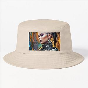 Taysha Scorn - Cyber City Character Concept Bucket Hat