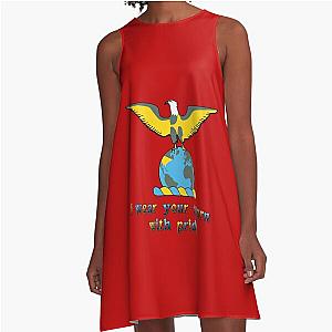 I wear your scorn with pride a line dress