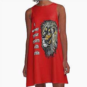 I wear your pride (lion) A line dress