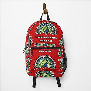 I wear your scorn with pride (peacock) BackPack