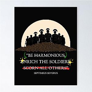 Septimius Severus Roman Emperor Quote enrich the soldiers, scorn all others