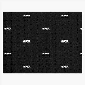 Diana Scorn of the Moon White Text Jigsaw Puzzle