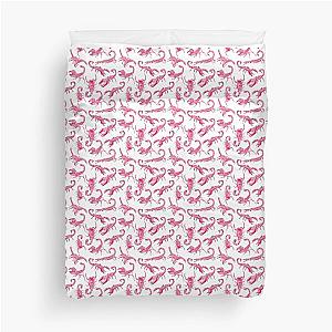 Pink Scorpions Duvet Cover