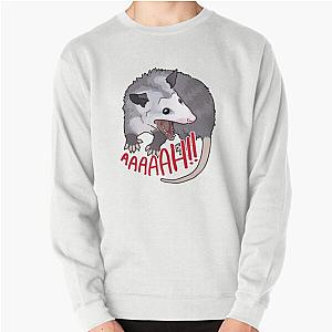 Possum screams at own ass Pullover Sweatshirt